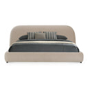Hortman - Modern Beige Velvet Bed