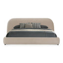 Hortman - Modern Beige Velvet Bed