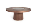 Chadwick Modern Ebony & Rosegold Dining Table