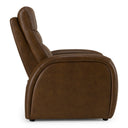 Huslia - Modern Brown Leather Zero Gravity Recliner Chair