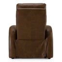 Huslia - Modern Brown Leather Zero Gravity Recliner Chair