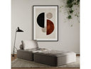 Nolden - Modern Modular Grey Fabric Armless Seat