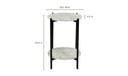 Melanie Accent Table White