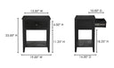 Corrine Nightstand Antique Black
