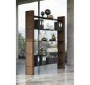 Solvang - Contemporary - Grey Glass + Walnut Rectangular Dining Table