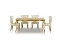 Imperial Transitional Gold Crocodile Dining Table