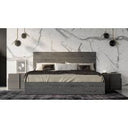 Asus - Italian Modern Elm Grey Nightstand