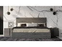 Lucia - Italian Modern Matte Grey + Elm Grey 4-Piece Bedroom Set