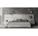 Marbella - Italian Modern Grey Faux Marble 4-Piece Bedroom Set