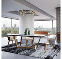 James - Contemporary Walnut & White Buffet