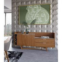 James - Contemporary Walnut & White Buffet