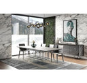 Hawick - Contemporary Dark Grey + Abstract White Paint Buffet