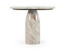 Isaac - Modern Natural Marble Round Coffee Table