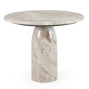Isaac - Modern Natural Marble Round Coffee Table