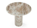 Isaac - Modern Natural Marble Round Coffee Table