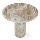 Isaac - Modern Natural Marble Round Coffee Table