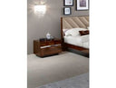 Roma Italian Modern Walnut Nightstand
