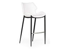 Ithaca - Modern White Leatherette Bar Stool (Set of 2)