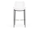 Ithaca - Modern White Leatherette Bar Stool (Set of 2)