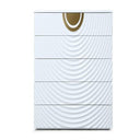 J1869-5H - White + Gold Chest