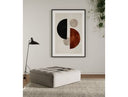 Nolden - Modern Modular Grey Fabric Ottoman