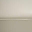 Jacoba - Modern Light Grey Leather Rectangular Ottoman