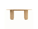 Jacobson - Modern Natural Acacia Oval Dining Table