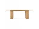 Jacobson - Modern Natural Acacia Oval Large Dining Table
