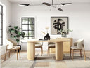 Jacobson - Modern Natural Acacia Oval Dining Table