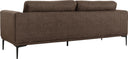 Jada - Modern Brown Fabric Loveseat