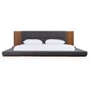 Sogno - Italian Modern Beige Fabric High Headboard Bed