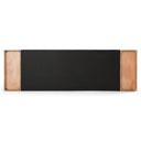 jagger modern dark grey & walnut bed
