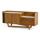 James - Mid Century Walnut + Ceramic End Table