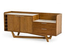 James - Contemporary Walnut & White Buffet