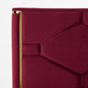 janet - modern red velvet + gold bed
