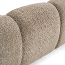 janine - modern tan fabric bed