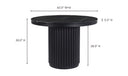 Tower Dining Table Black Marble
