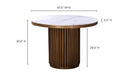 Tower Dining Table White Marble