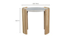 Dala Side Table White