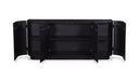 Povera 4 Door Sideboard Black