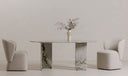 Celia Oval Dining Table Green Onyx Marble