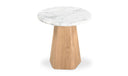 Evelyn Accent Table Ashen Grey Matrix Marble