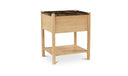 Elio Nightstand Dark Emperador Marble