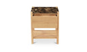 Elio Nightstand Dark Emperador Marble