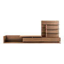 Jefferson - Mid-Century Modern Reversible Walnut Entertainment Center