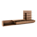 Jefferson - Mid-Century Modern Reversible Walnut Entertainment Center
