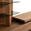 Jefferson - Mid-Century Modern Reversible Walnut Entertainment Center