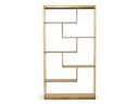 Maze - Elm Grey & Gold Bookcase