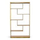 Jessica - Modern Oak & Brass Bookshelf