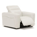 Nouveau Jessop - Modern Off-White Leather Recliner Chair